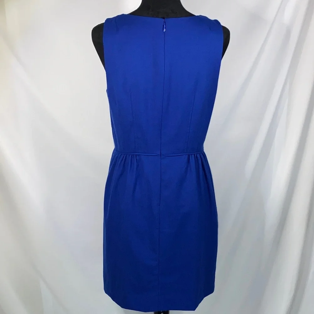 J. Crew Allie Dress Blue Sleeveless Size 8